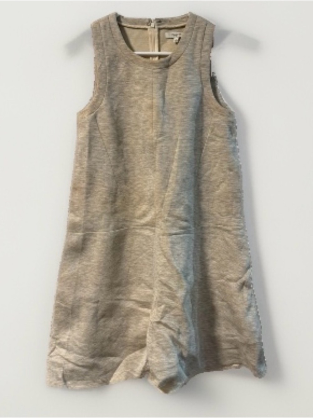 Madewell Anytime Scuba Dress A-Line Heather Gray Minimalist French Small